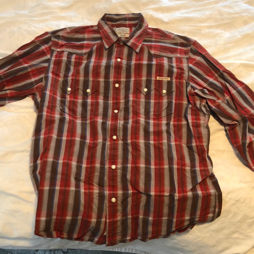 Large striped Lucky Brand western
